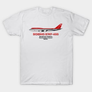 Boeing B747-400 - Northwest Airlines "Bowling Shoes Colours" T-Shirt